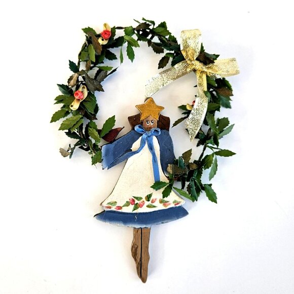 Handmade Wooden Ornament Instant Vintage Christmas Collection Bundle - Picture 3 of 14